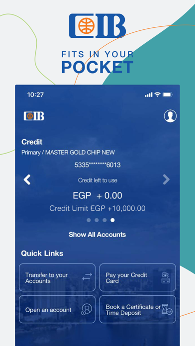 CIB Egypt Mobile Banking Screenshot