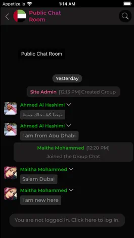Game screenshot Dubai Chat Room apk