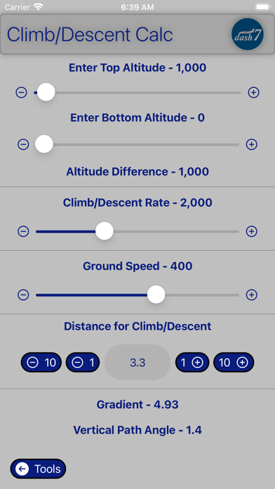 Dash 7 Aviation Tools Screenshot