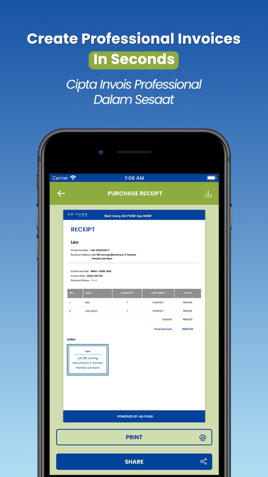 #1. AG-FUND (iOS) Av: Agridataportal Sdn. Bhd.