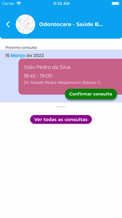 SanteOdonto App Paciente Screenshot