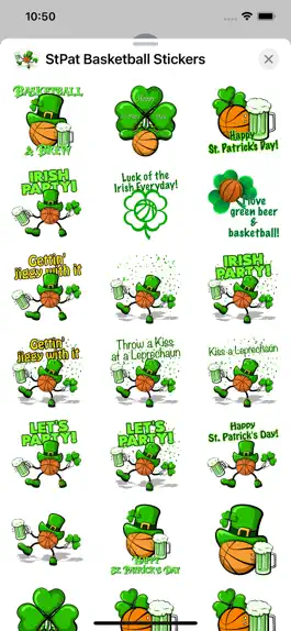 Game screenshot St Pat's Basketball Stickers mod apk
