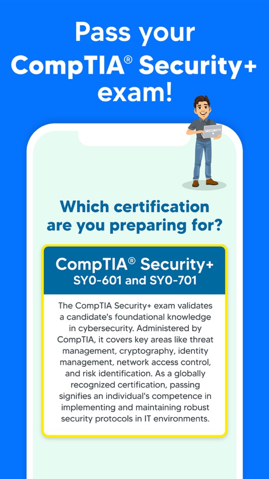 #1. CompTIA Security+ Exam Test (iOS) 由: Best Fun Games