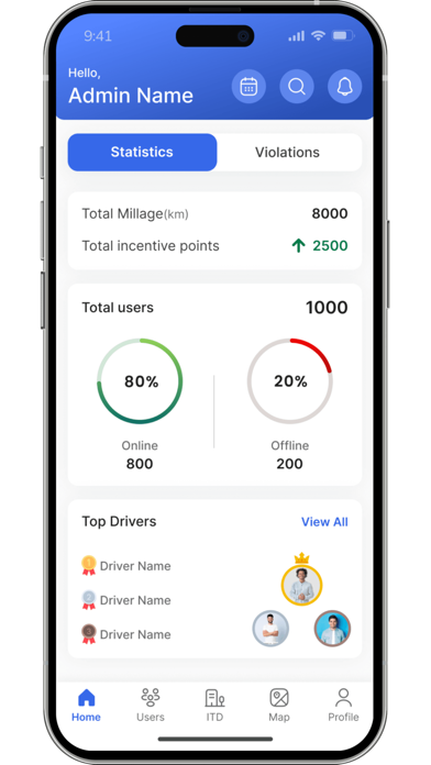 Saferoad Safety Monitoring Screenshot