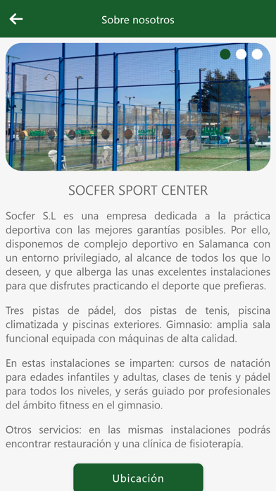 SOCFER SPORT CENTER Screenshot