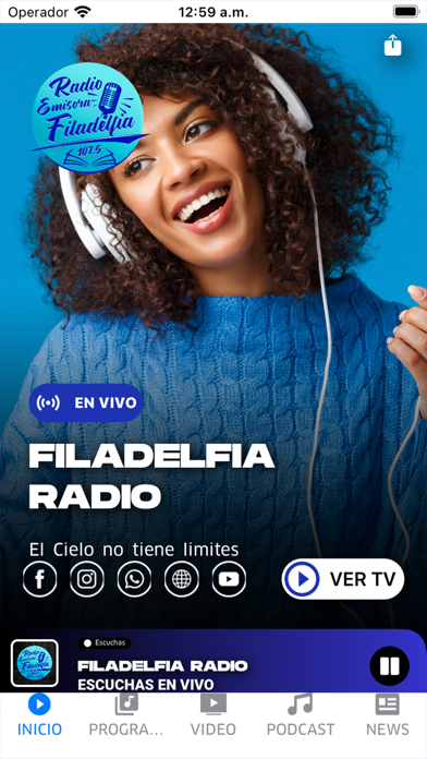 RADIO FILADELFIA 107.5 Screenshot