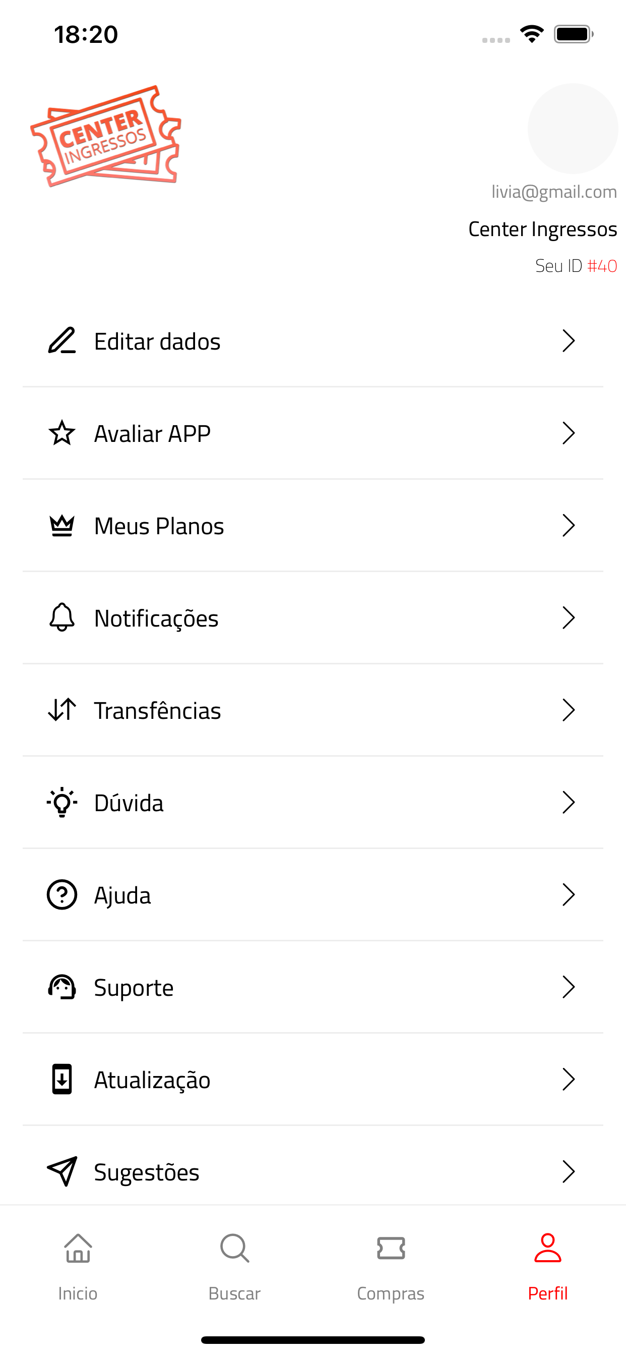 Center Ingressos