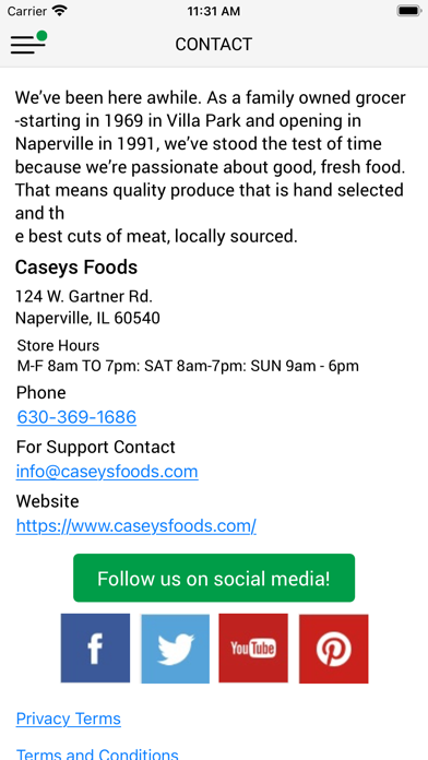 Casey's Foods Screenshot