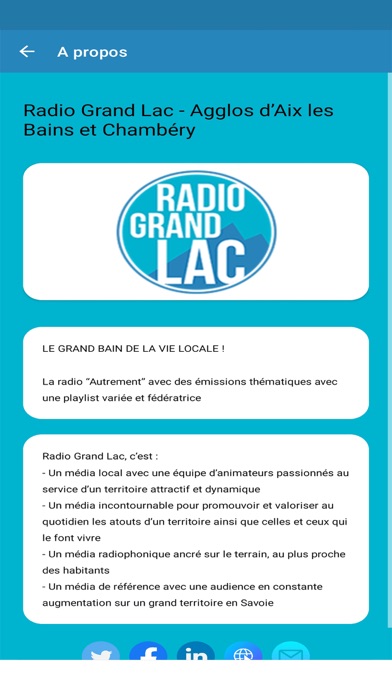 Radio Grand Lac Screenshot