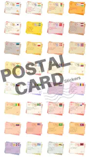 postal card stickers iphone screenshot 1