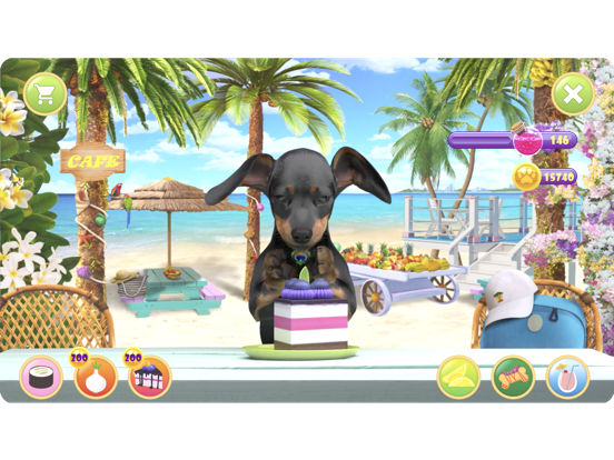 Puppy Tony: Peacock floof lol iPad screenshot 2 - Entertainment app