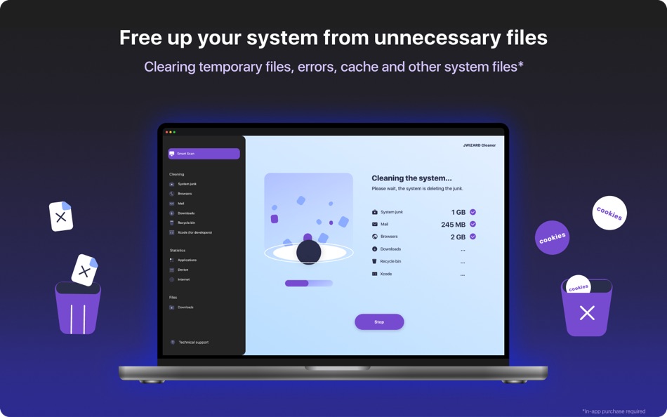 #2. JWIZARD Cleaner (macOS) 由: CLEVERCONTROL LLC