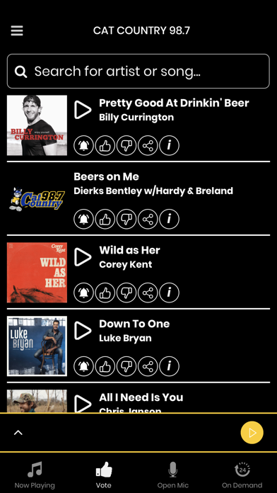 Cat Country 98.7 Screenshot