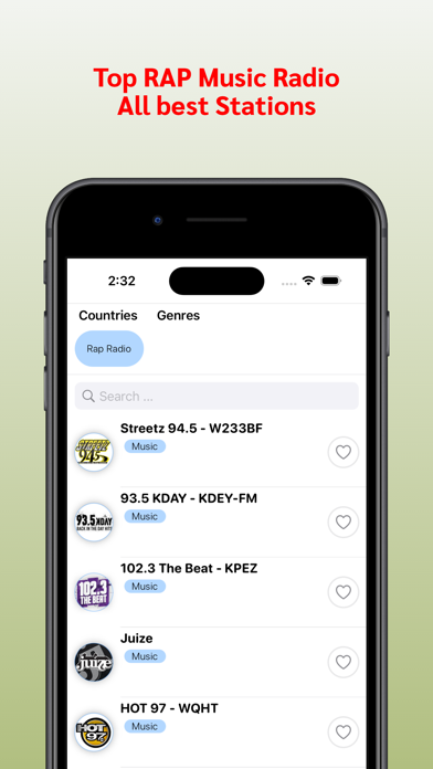 RAP Music Radio Stations FM AM Screenshot