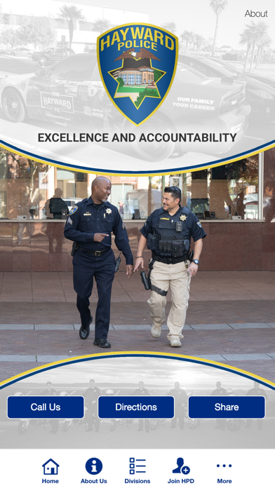 Hayward Police Department Screenshot