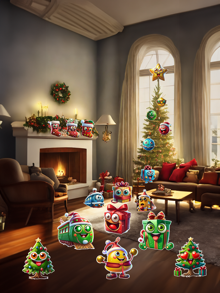 Christmas Trees Stickers