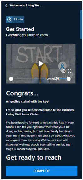 Game screenshot Living Well Inner Circle apk