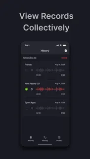 grooz voice recorder iphone screenshot 4