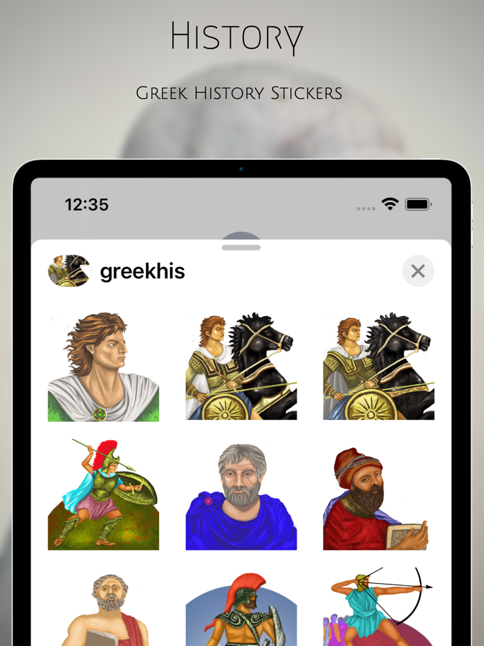 Greek History Stickers