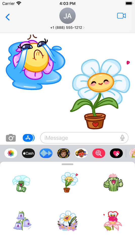 #1. Animated Flowers (iOS) 由: RAHMA BISTARINE