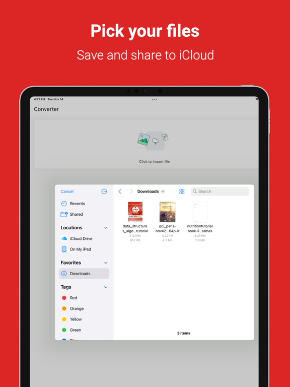 PDF To Word - PDF 2 XLX Pro iPad screenshot 2 - Utilities app
