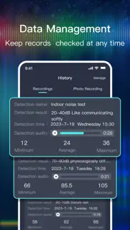 decibel：sound meter iphone screenshot 3