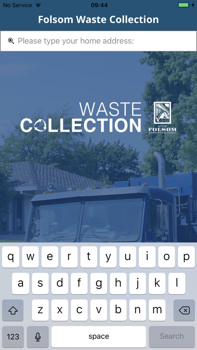 Folsom Waste Collection Screenshot