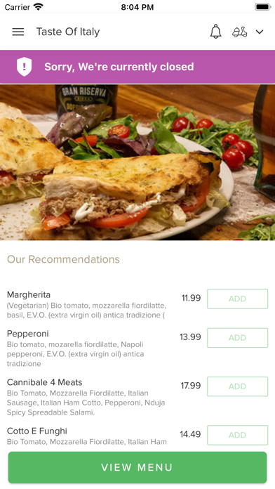 Taste Of Italy. Screenshot