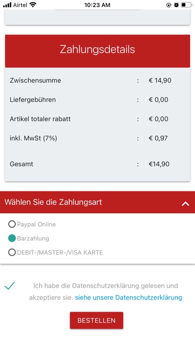 Namaste Restuarant Screenshot