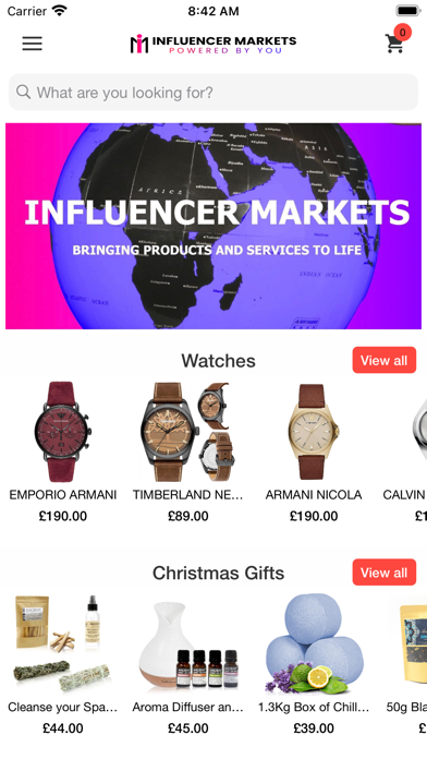 Influencer Markets-IM Shopping Screenshot