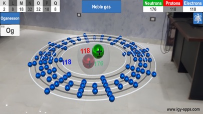 AR 4D Periodic Table Screenshot
