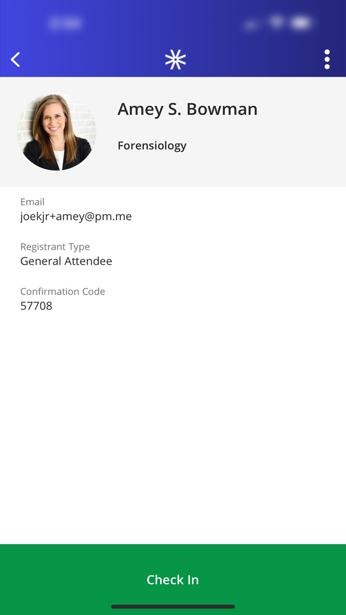 Registration Check In