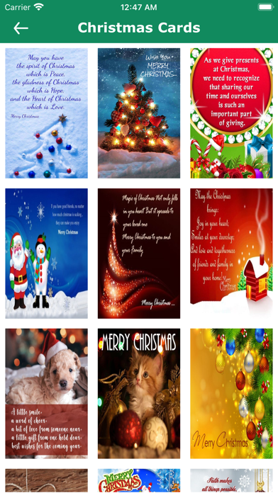 Christmas Cards & Greetings Screenshot
