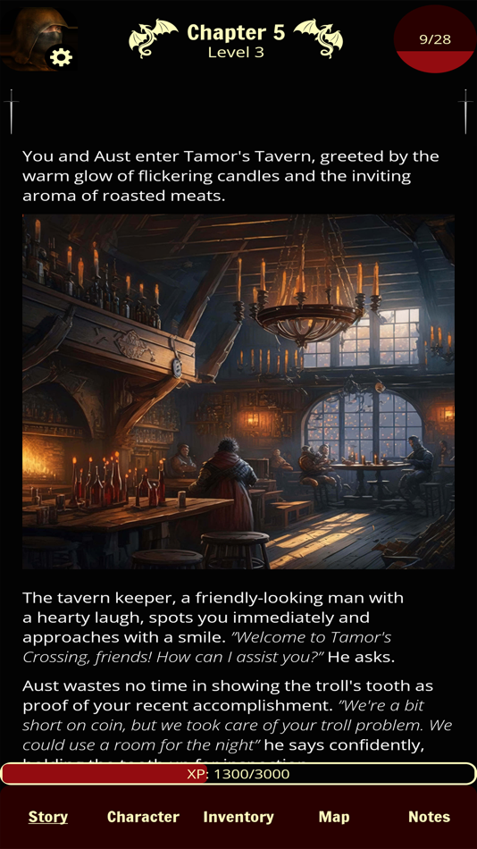 #8. Forgotten: D&D style text RPG (iOS) 由: Nicholas Lindboe