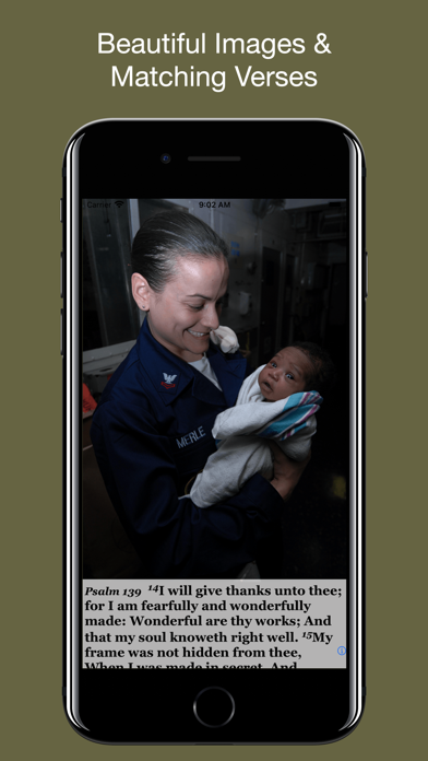 Navy Psalm Daily Quotes ASV Screenshot