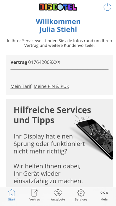 Screenshot #1 pour discoTEL Servicewelt