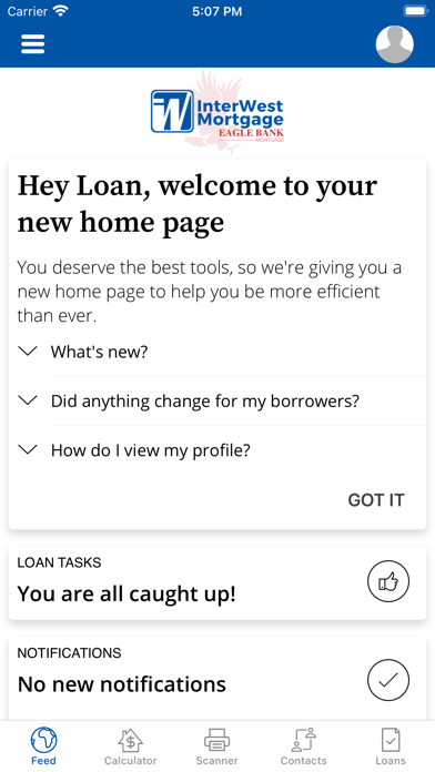 InterWest Mortgage Mobile Screenshot