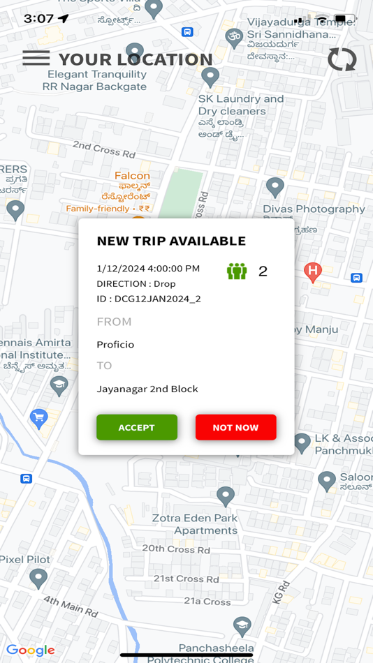 #4. COMMUTE DRIVER APP (iOS) 由: PROFICIO GEOTECHNOLOGIES PRIVATE LIMITED