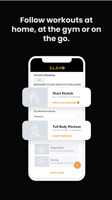 ELEV8 Family Fitness Screenshot