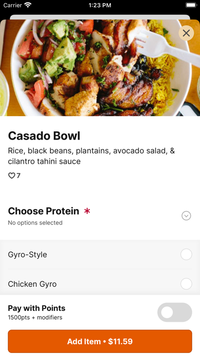 Peño Mediterranean Grill Screenshot