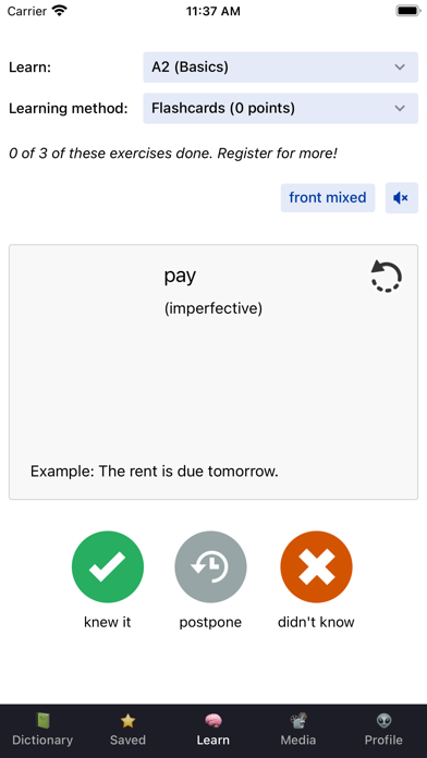 OpenRussian Russian Dictionary Screenshot