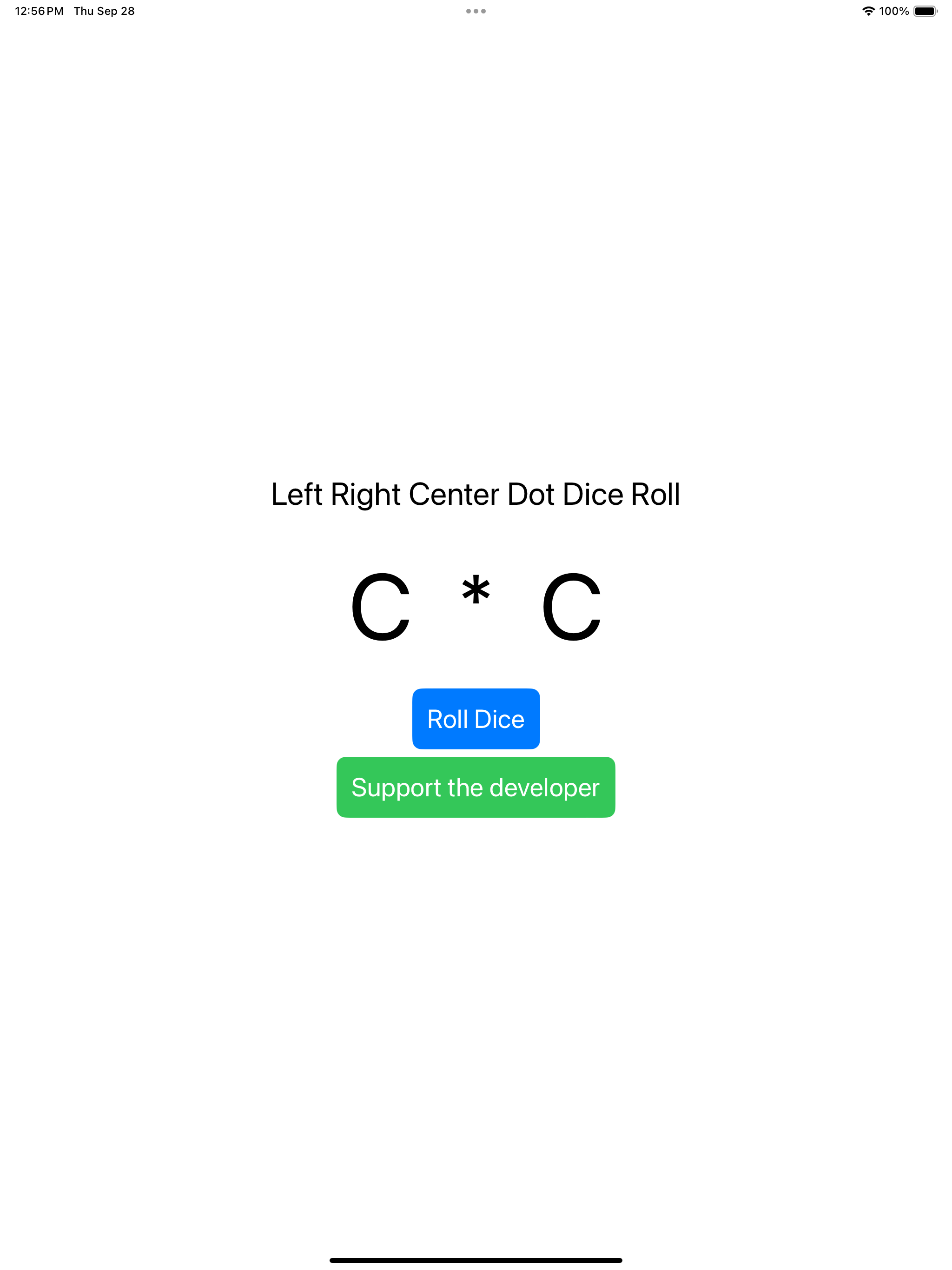 Left Right Center Dot Dice