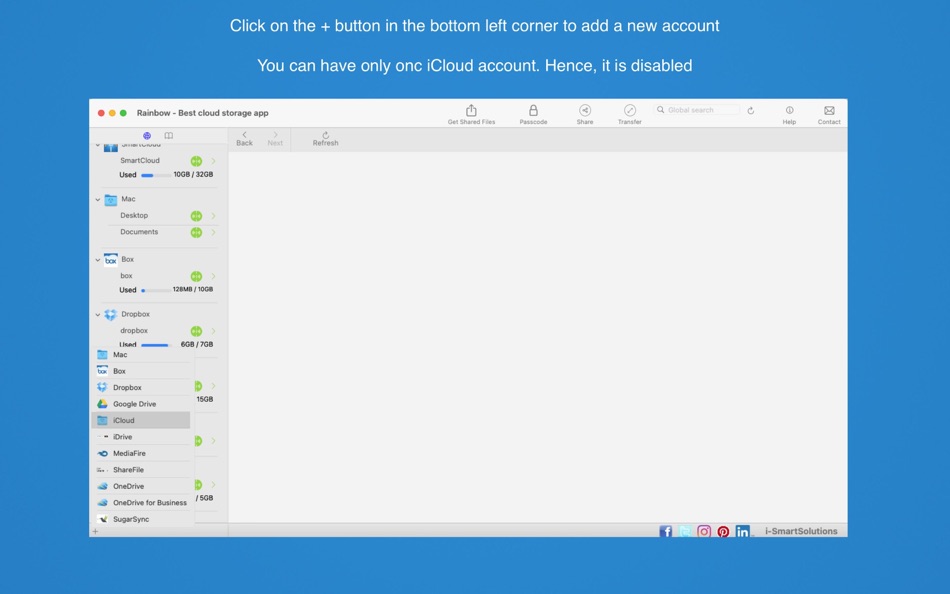 #2. Rainbow - Cloud storage app (macOS) 由: i-SmartSolutions