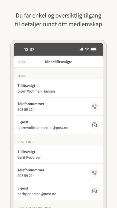 Fagforbundet medlem Screenshot