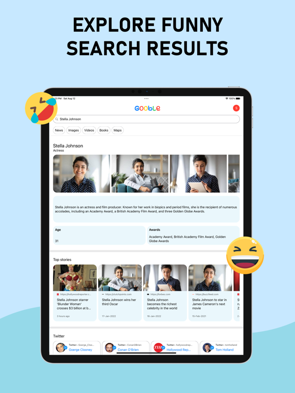 Fake Gooble Search Prank iPad screenshot 2 - Entertainment app