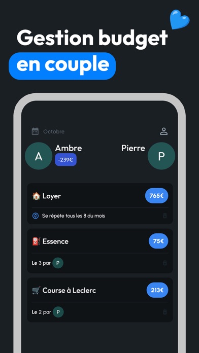 2Split - Budget en couple Screenshot