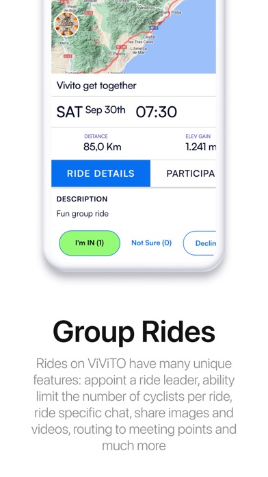 ViViTO: where cyclists connect Screenshot