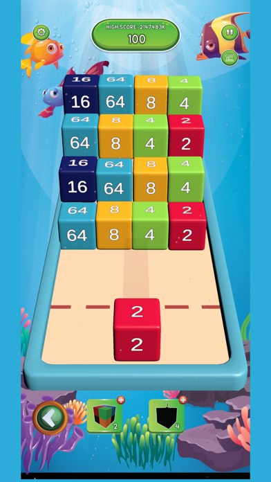 Cube Fusion 2048-3D Merge Game Screenshot
