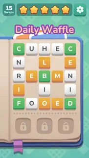 waffle word puzzle: brain game iphone screenshot 1