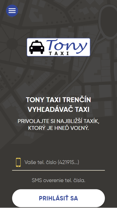 TONY Taxi Trenčín Screenshot